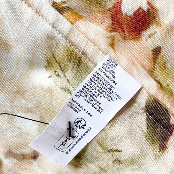 Zimmermann Luminosity Floral Draped Bodice Top Ivory Garden Floral Size AU 1 US - Picture 9 of 13